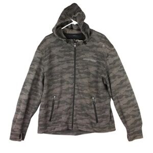 Fieldsheer Riding Full Zip Hoodie Jacket Mens XXL 2XL Brown Motocross Padded